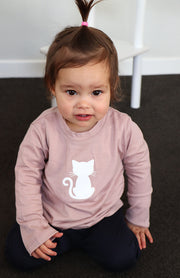 Merino Top - Cat Print - BBM9