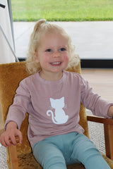Merino Top - Cat Print - BBM9