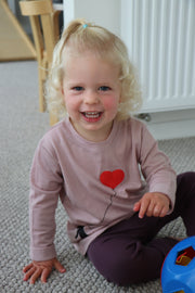 Merino Top - Heart Balloon Print - MT85