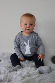 Merino Top - Bunny Print - BBM3