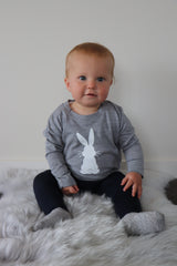 Merino Top - Bunny Print - BBM3