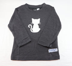 Merino Top - Cat Print - MTP81