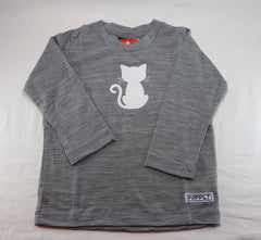 Merino Top - Cat Print - MTP81