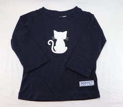 Merino Top - Cat Print - MTP81
