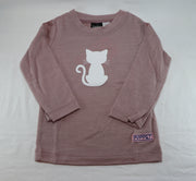 Merino Top - Cat Print - MTP81