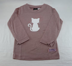 Merino Top - Cat Print - MTP81