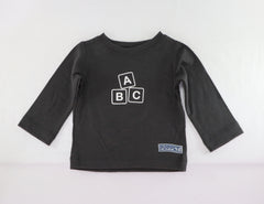 Merino Baby Top - Blocks Print - MBT4