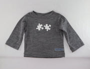 Merino Baby Top - Jigsaw Print - MBT5